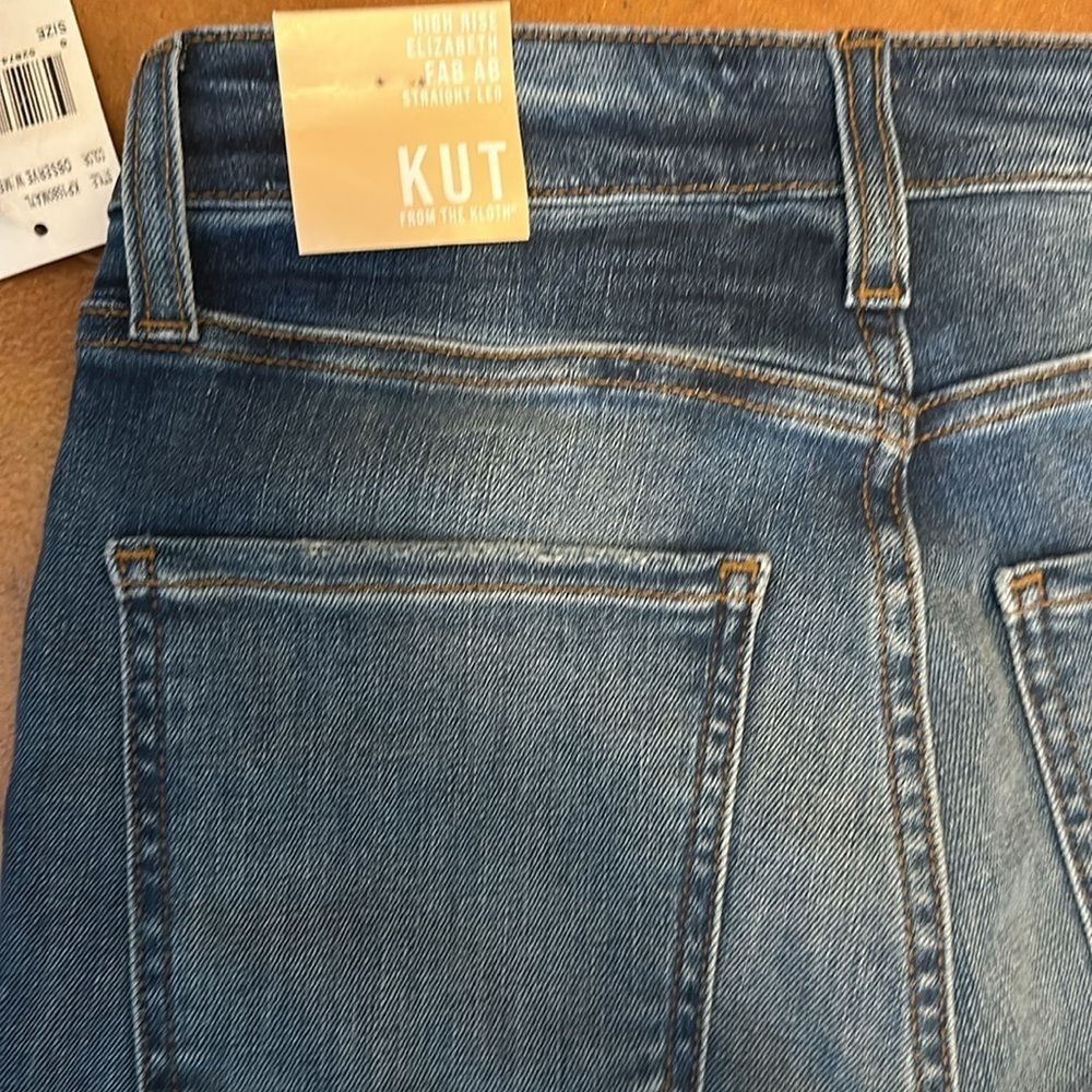 NWT Kut From the Kloth Jean size 00. Waist flat 13”. Rise 11”. Inseam 27”. - Picture 4 of 5